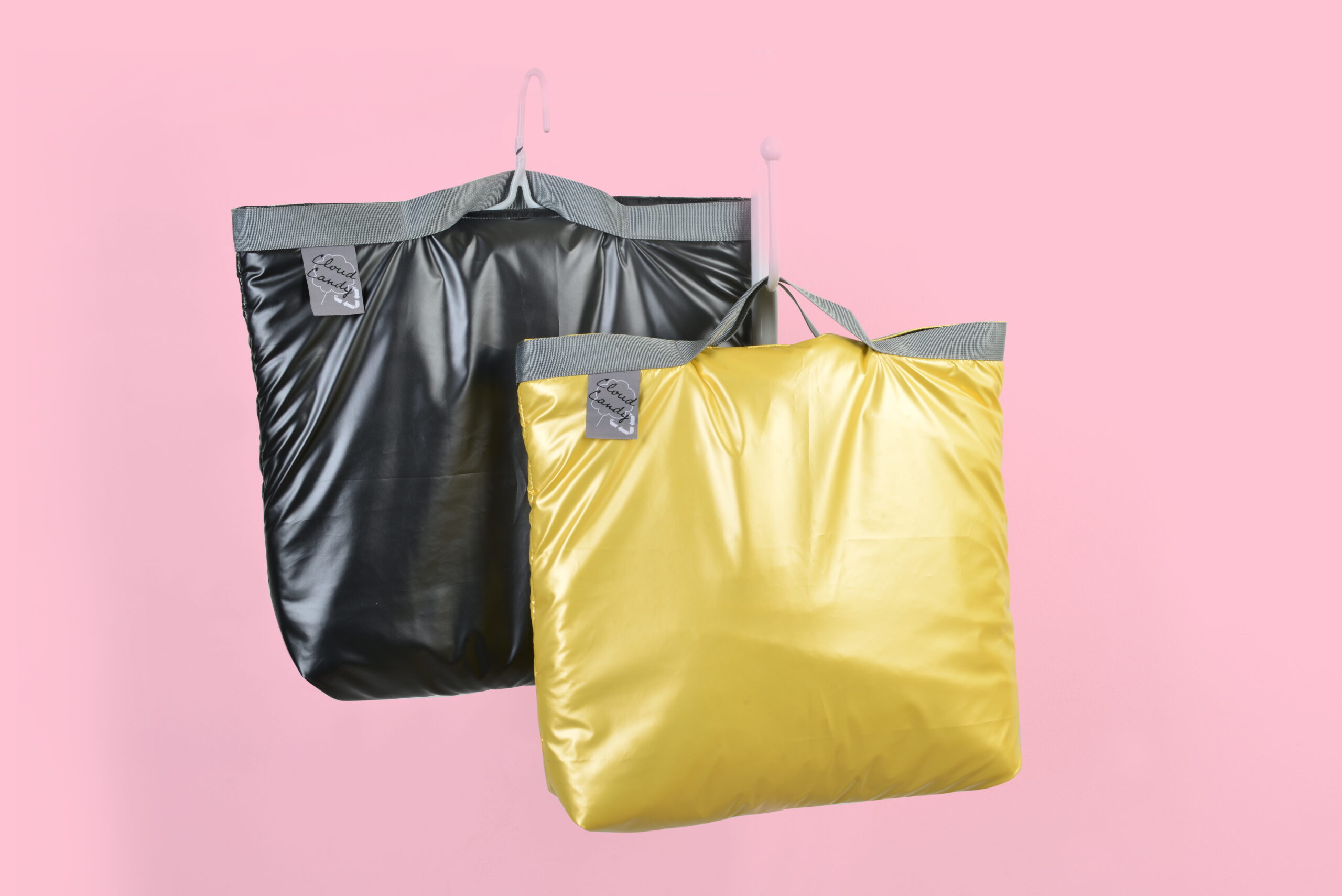 CloudCandy シンプルトートのブラック・イエロー